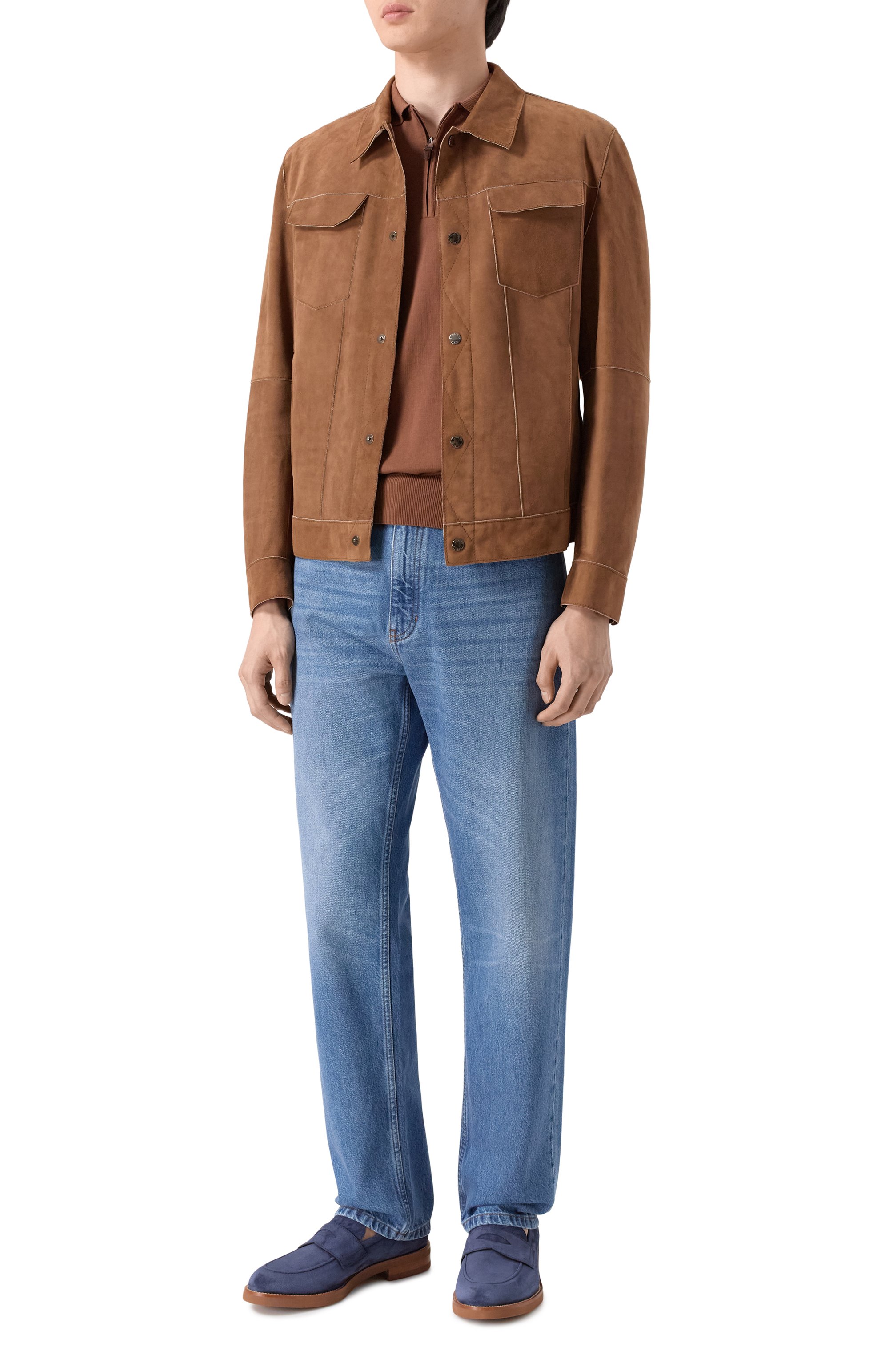 Замшевые пенни-лоферы BARRETT, арт. 252U039.19/LIGHT CASHEMERE, фото 2