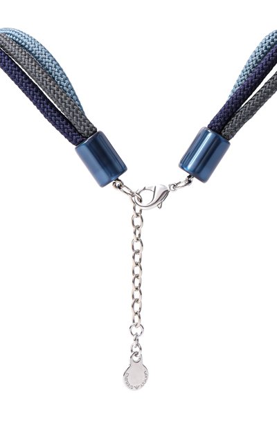 Колье EMPORIO ARMANI синего цвета по цене 45500 руб., арт. EW001795 AF15488, фото 4 Колье EMPORIO ARMANI, арт. EW001795 AF15488, фото 4