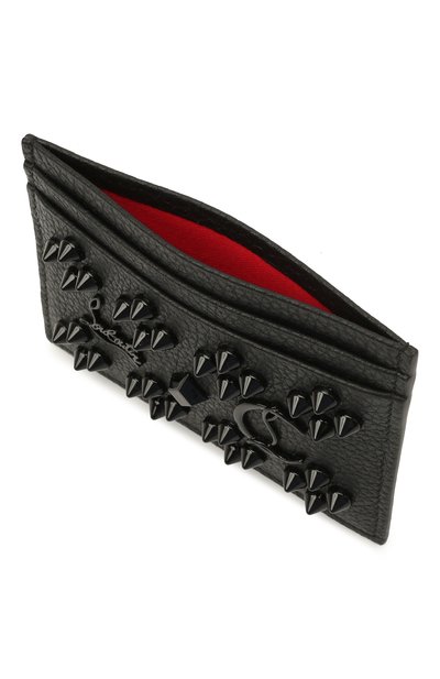 Кожаный футляр для кредитных карт CHRISTIAN LOUBOUTIN черного цвета по цене 31350 руб., арт. 3175225/W KI0S, фото 3 Кожаный футляр для кредитных карт CHRISTIAN LOUBOUTIN, арт. 3175225/W KI0S, фото 3