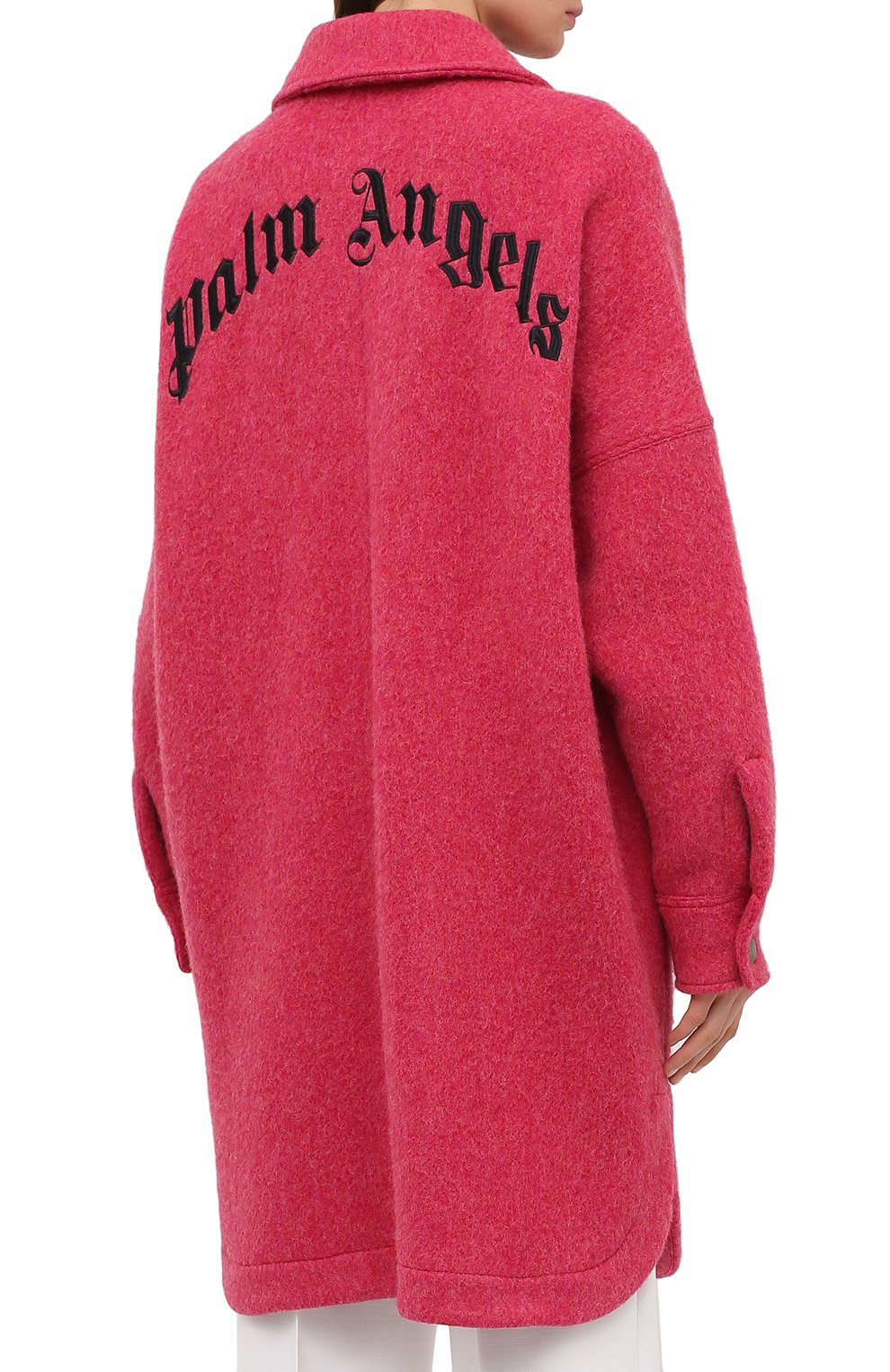 Шерстяное пальто PALM ANGELS, арт. PWEA036F20LEA0012810, фото 4
