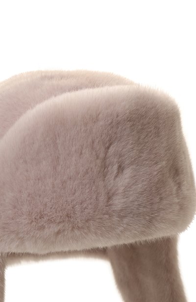 Меховая шапка-ушанка френки из норки FURLAND бежевого цвета по цене 109500 руб., арт. 0217500110303600000, фото 3 Меховая шапка-ушанка френки из норки FURLAND, арт. 0217500110303600000, фото 3