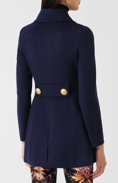 Двубортное шерстяное пальто с декоративными пуговицами DOLCE & GABBANA, арт. F0W00T/FU2Y6, фото 4