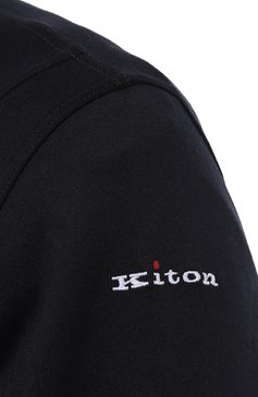 Мужской спортивный костюм KITON темно-синего цвета, арт. UMJ001503 | Фото 6 (Материал сплава: Проставлено; Драгоценные камни: Проставлено; Рукава: Длинные; Материал внешний: Шелк, Хлопок; Кросс-КТ: Спорт)