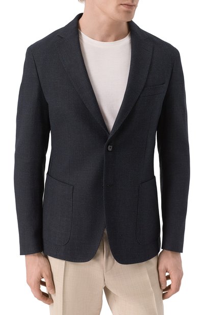 Пиджак из хлопка и вискозы BOSS, арт. 50538028, фото 4