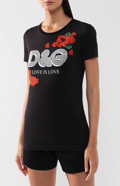 Хлопковая футболка DOLCE & GABBANA, арт. F8H32T/G7THN, фото 3