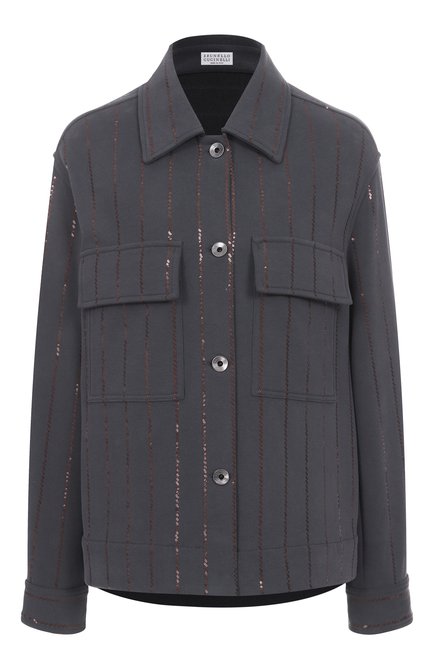 Женская хлопковая рубашка BRUNELLO CUCINELLI, арт. MP05NS0806