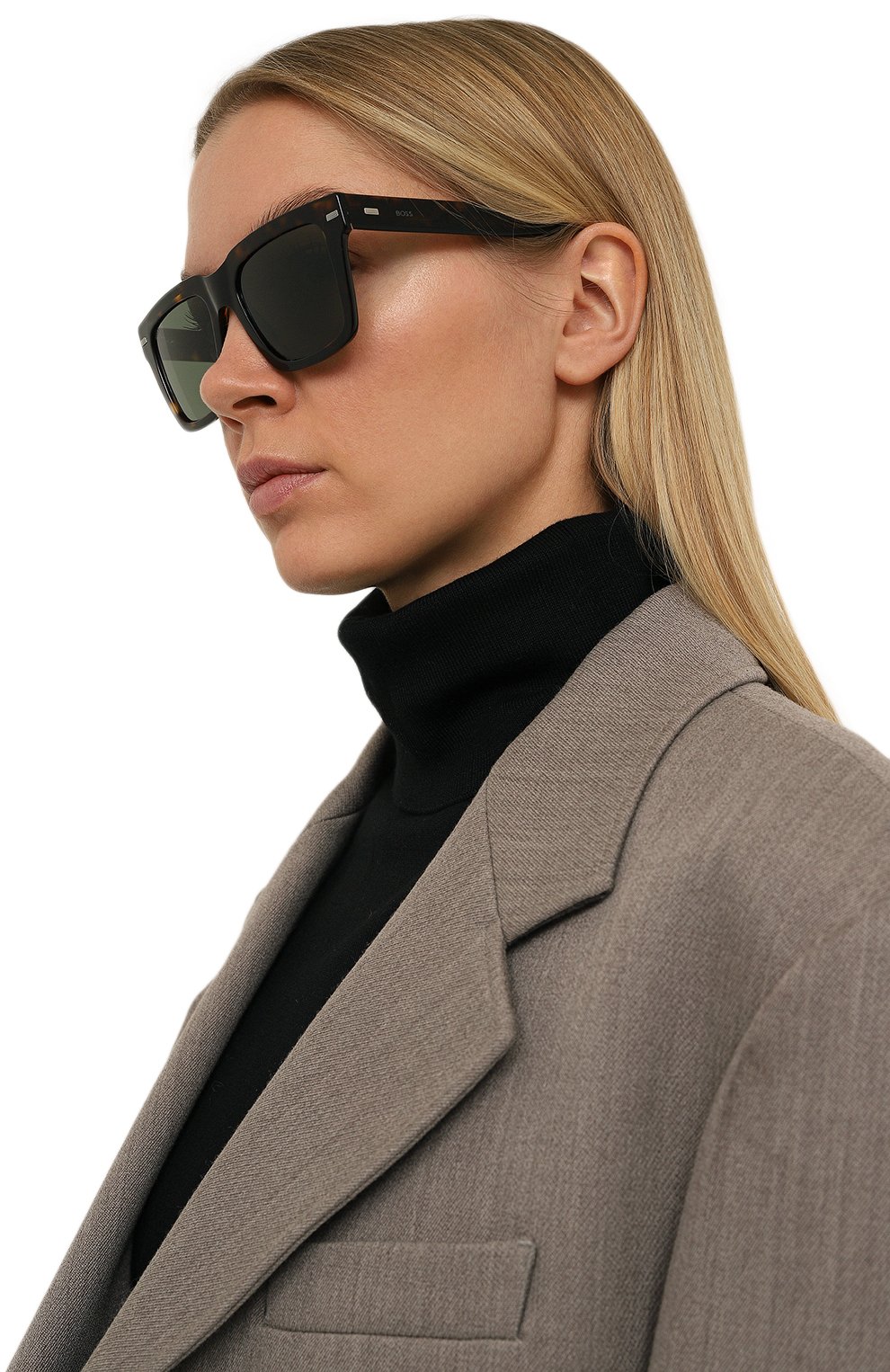 Солнцезащитные очки BOSS коричневого цвета по цене 26100 руб., арт. 1442 086, фото 2 Солнцезащитные очки BOSS, арт. 1442 086, фото 2