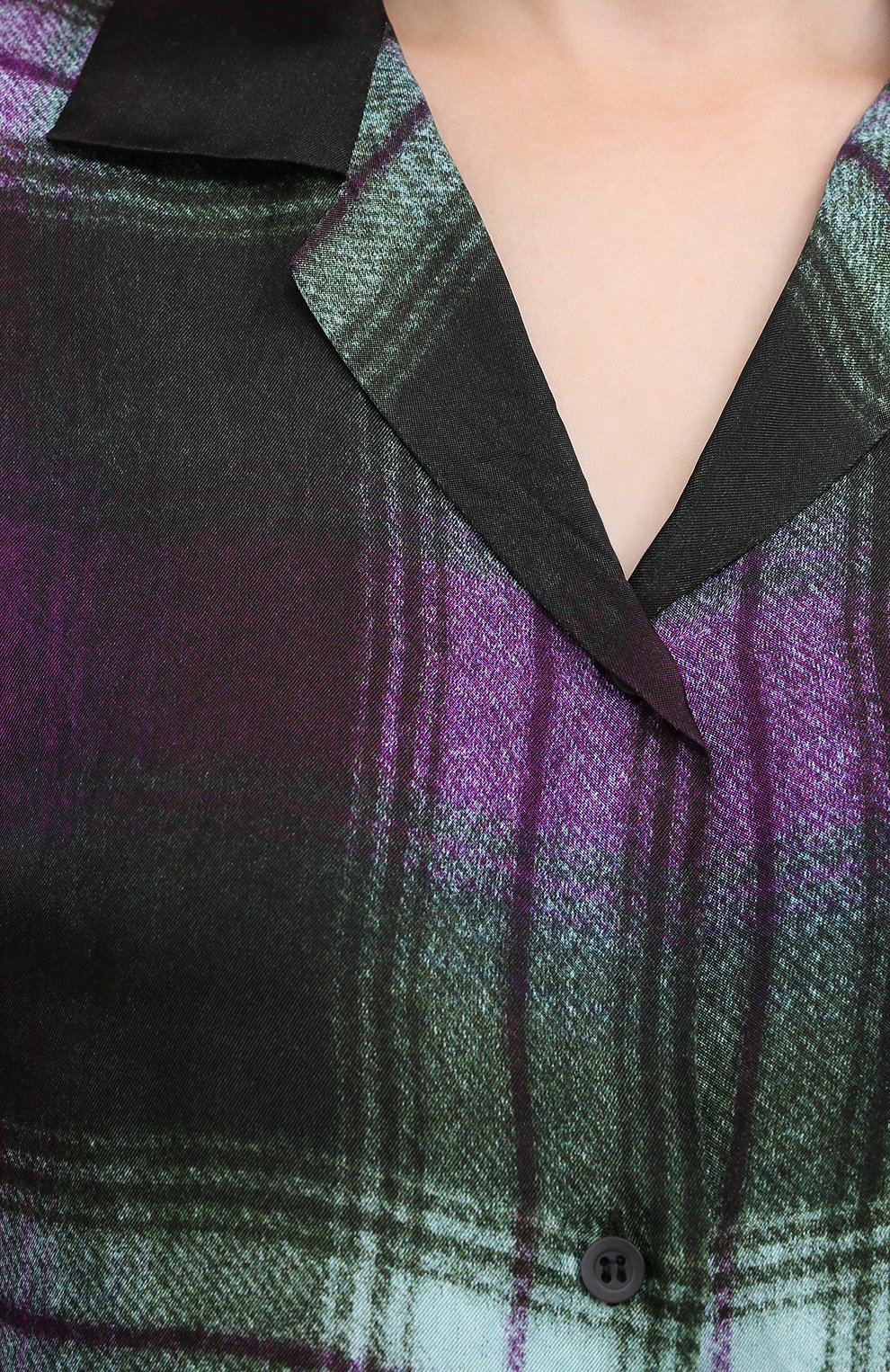 Рубашка из вискозы DRIES VAN NOTEN хаки цвета по цене 47500 руб., арт. 202-30778-1086, фото 5 Рубашка из вискозы DRIES VAN NOTEN, арт. 202-30778-1086, фото 5