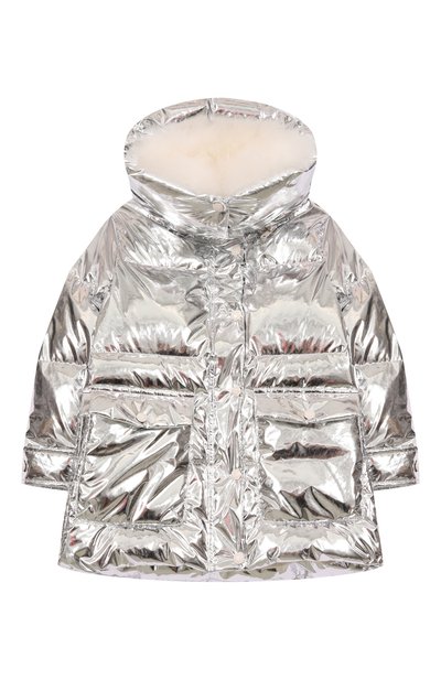 Пуховик с меховой отделкой YVES SALOMON ENFANT, арт. 25WEM912XXD0XW/6A