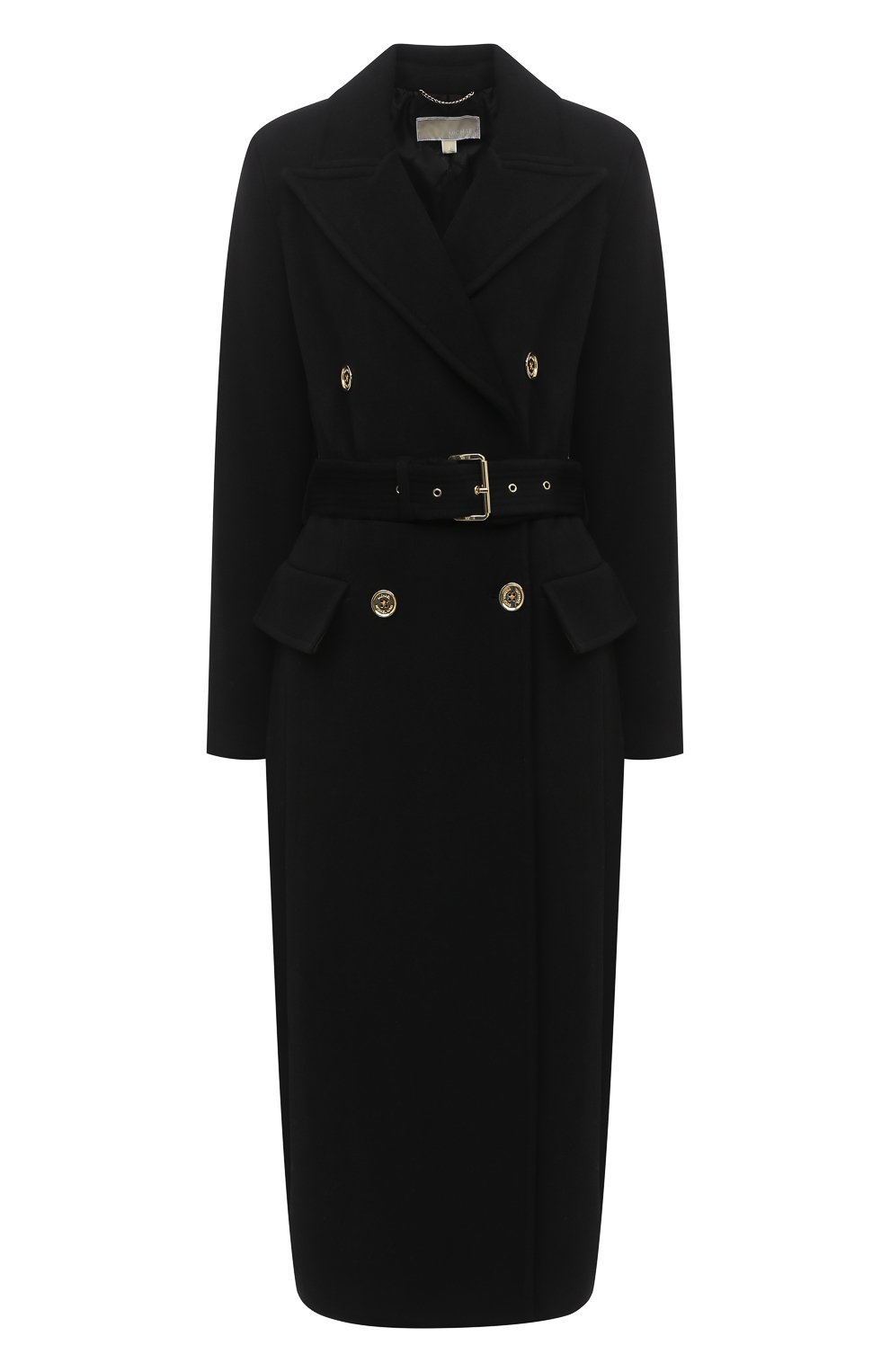 Шерстяное пальто MICHAEL MICHAEL KORS черного цвета по цене 59950 руб., арт. MF02J6ZF8P, фото 1 Шерстяное пальто MICHAEL MICHAEL KORS, арт. MF02J6ZF8P, фото 1