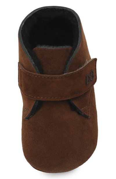 Замшевые пинетки DOLCE & GABBANA, арт. DK0079/AW970, фото 4