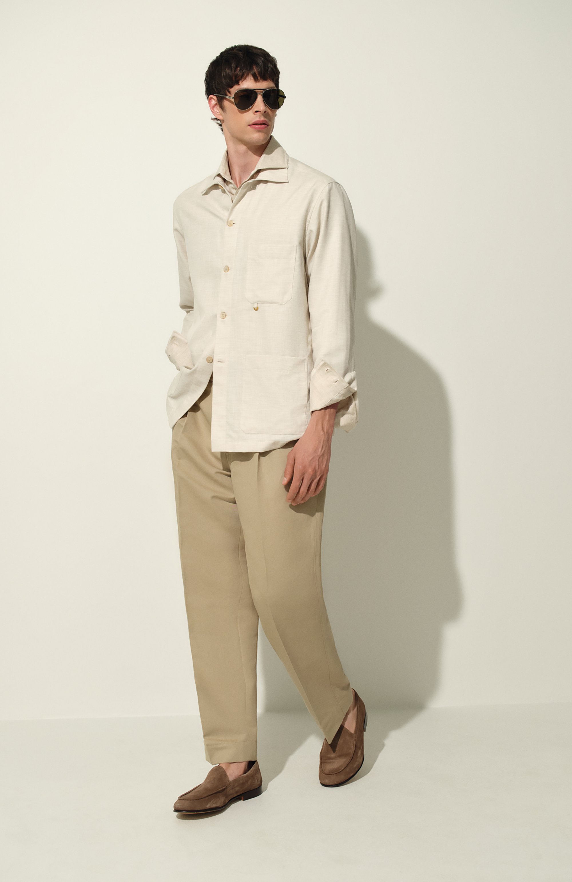 Льняная рубашка BRUNELLO CUCINELLI, арт. MM6950028, фото 7