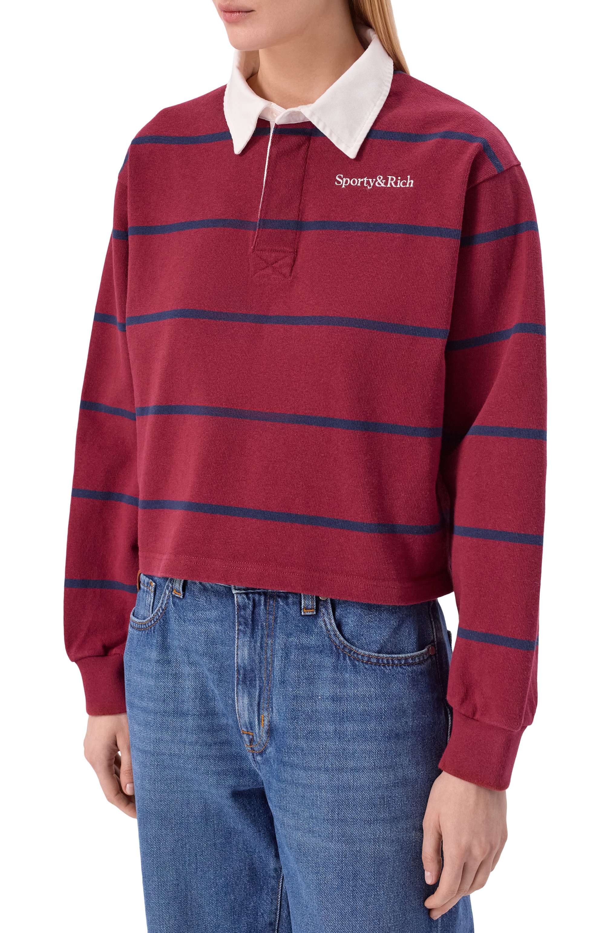 Хлопковое поло SPORTY AND RICH, арт. ST00862300RE40, фото 3