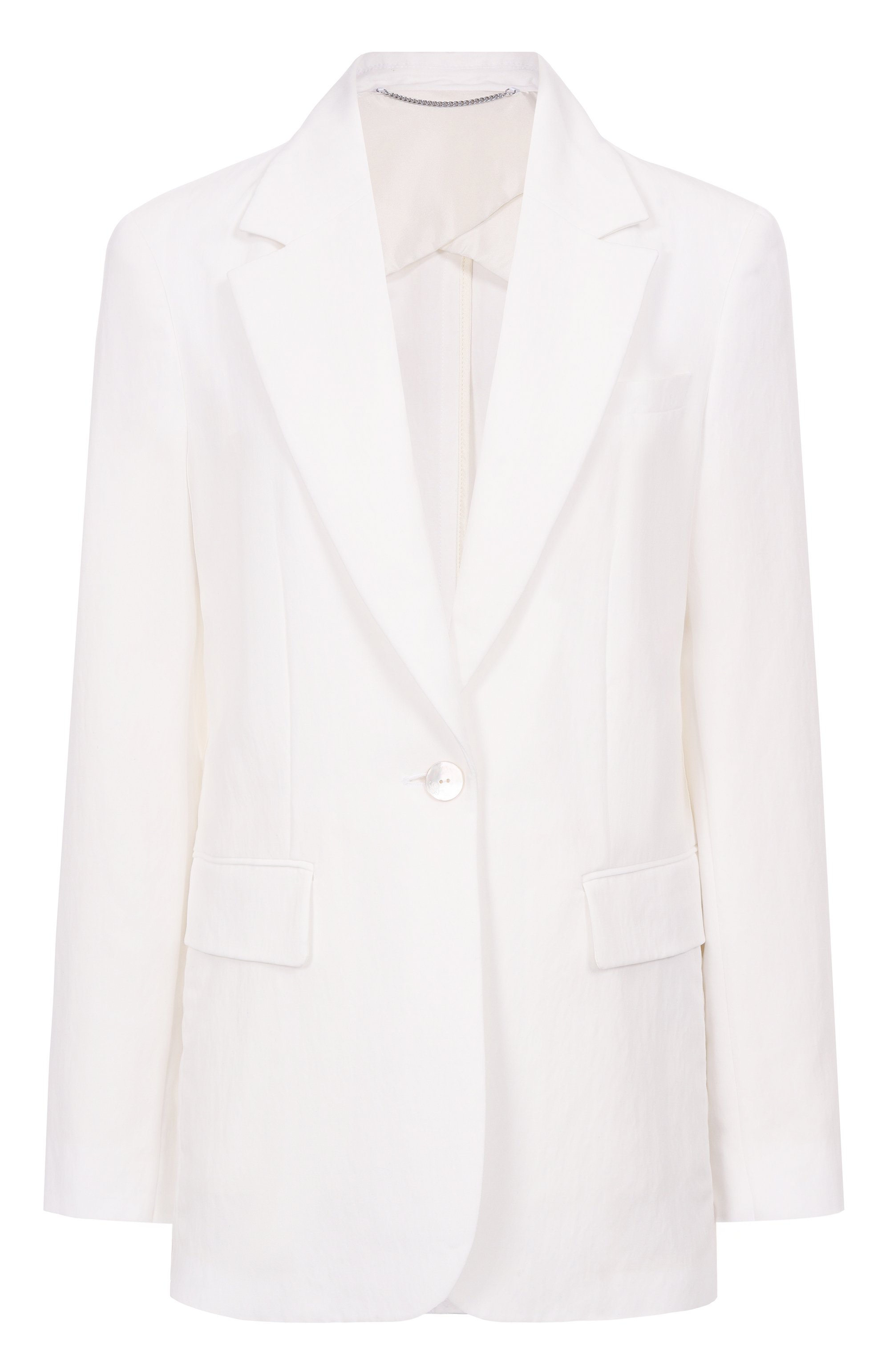 Жакет из вискозы BLUMARINE белого цвета по цене 147000 руб., арт. P522B096W_1, фото 1 Жакет из вискозы BLUMARINE, арт. P522B096W_1, фото 1
