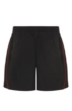 Мужские шорты BALENCIAGA черного цвета, арт. 814568/TR032 | Фото 1 (Принт: Без принта; Случай: Повседневный; Длина Шорты М: До колена; Стили: Спорт-шик; Материал внешний: Синтетический материал)