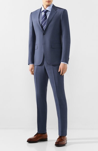 Хлопковая сорочка с воротником кент ZEGNA, арт. 301030/9RS0GS, фото 2