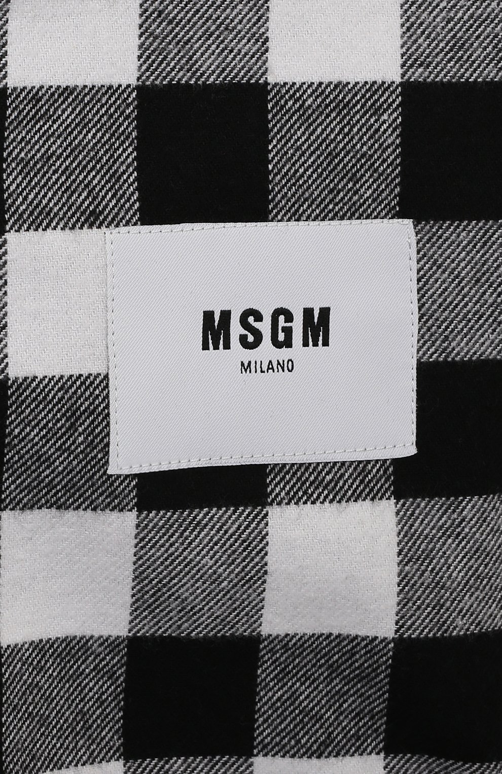 Хлопковое платье MSGM KIDS черно-белого цвета по цене 21100 руб., арт. MS027859, фото 3 Хлопковое платье MSGM KIDS, арт. MS027859, фото 3