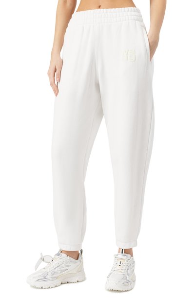 Хлопковые джоггеры ALEXANDERWANG.T белого цвета по цене 45400 руб., арт. 4CC3244399, фото 3 Хлопковые джоггеры ALEXANDERWANG.T, арт. 4CC3244399, фото 3
