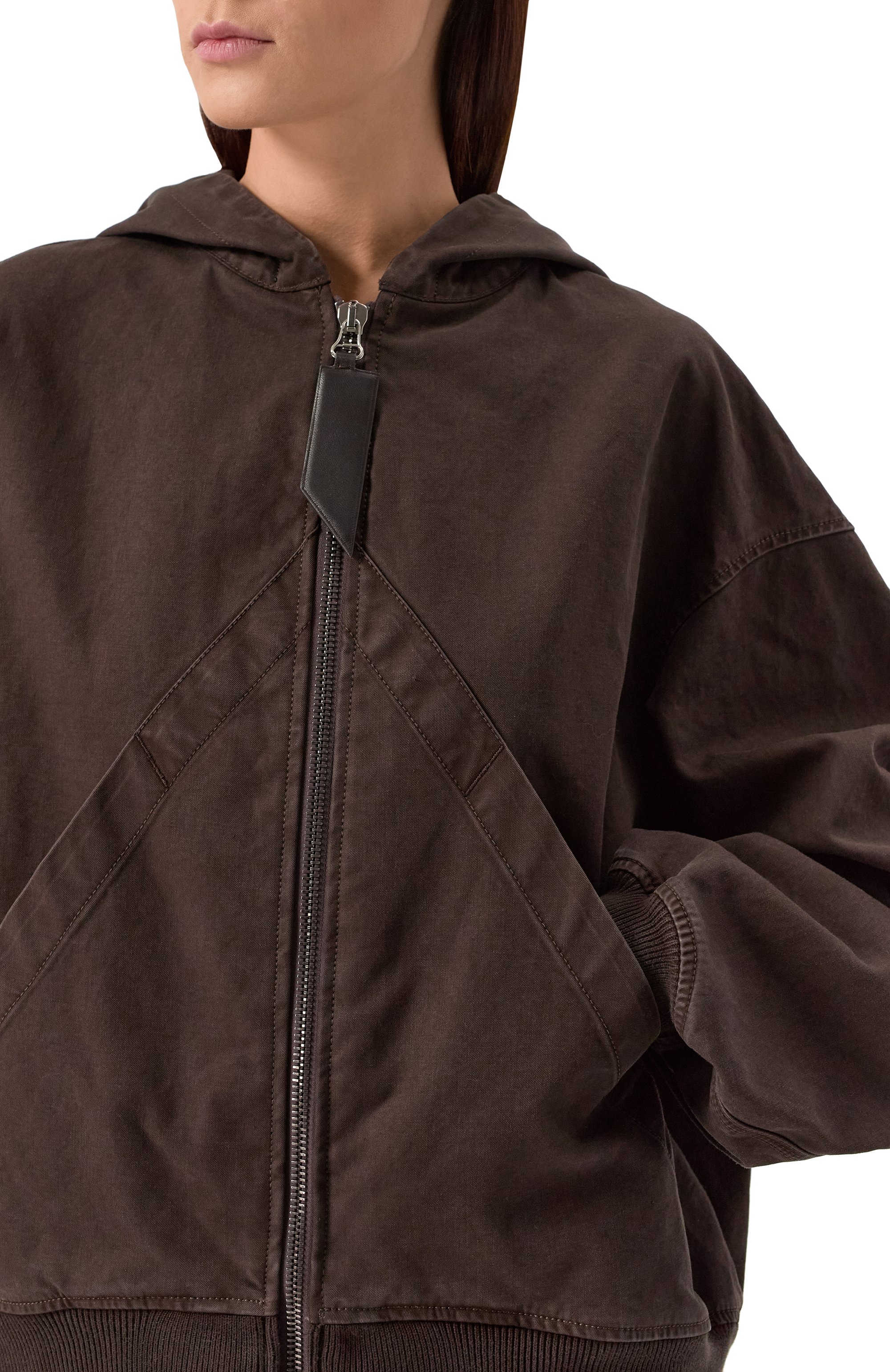 Хлопковый бомбер THE ATTICO, арт. 250WCB00066/DDC093AA, фото 5