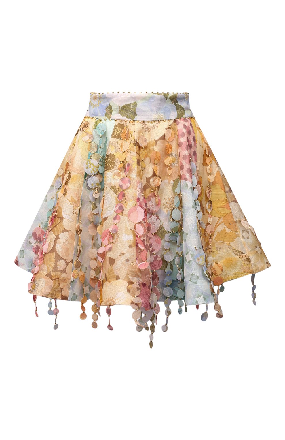 Юбка изо льна и шелка ZIMMERMANN, арт. 2434STEM, фото 1