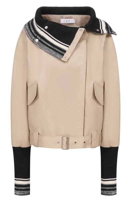 Хлопковая куртка Iro WP137RIMME Бежевый WP137RIMME