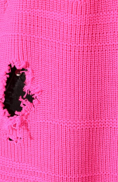 Шерстяной свитер VETEMENTS, арт. SS20KN342 1204/W/FLU0 PINK, фото 5