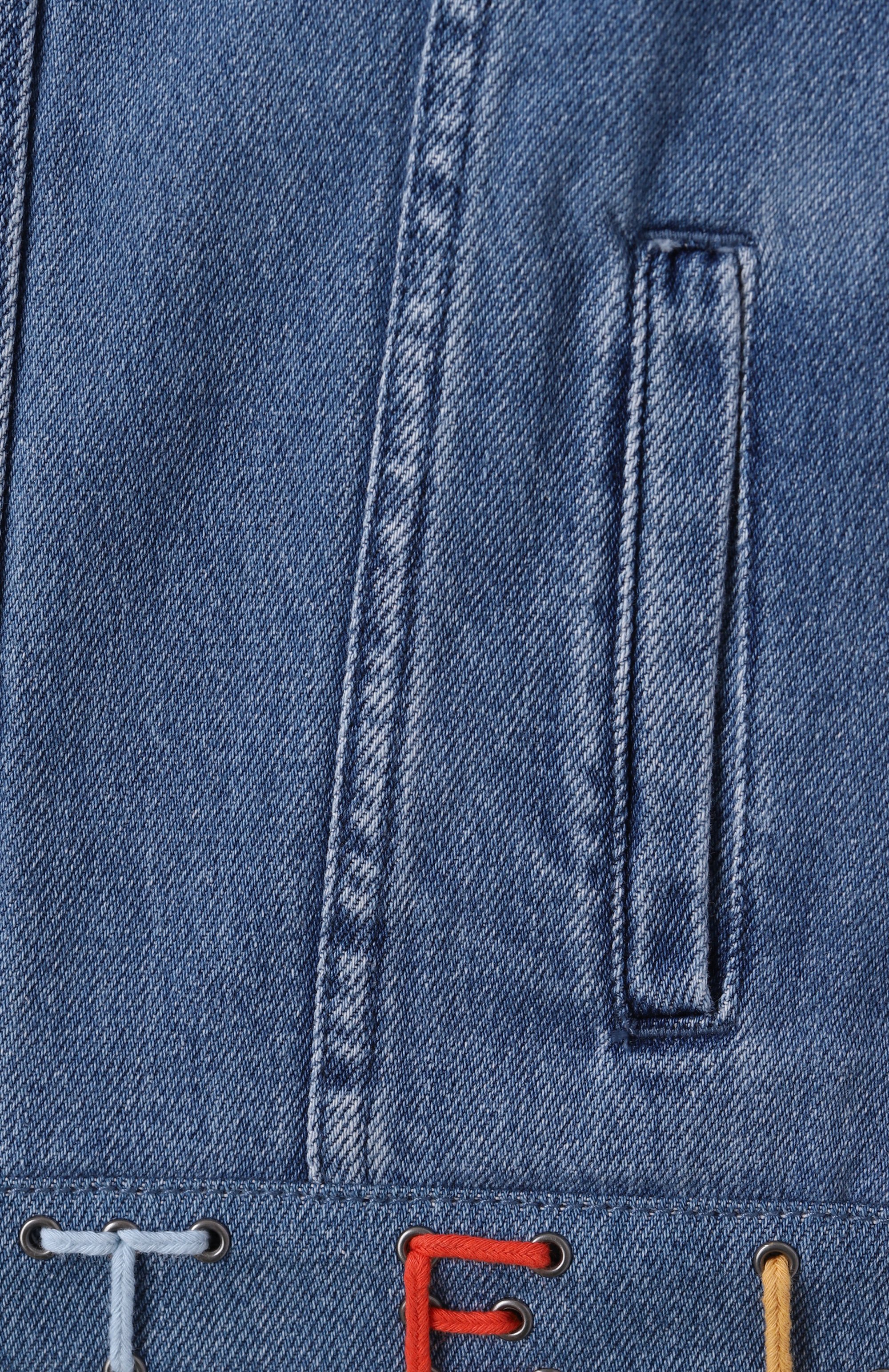 Джинсовая куртка STELLA MCCARTNEY синего цвета по цене 28550 руб., арт. TW2B17, фото 3 Джинсовая куртка STELLA MCCARTNEY, арт. TW2B17, фото 3