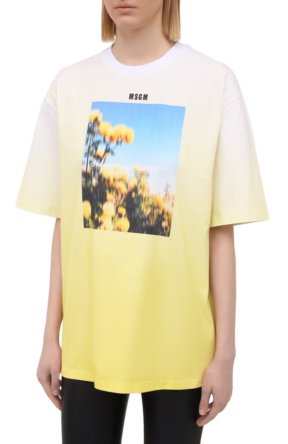 Хлопковая футболка MSGM, арт. 3041MDM176 217298, фото 3