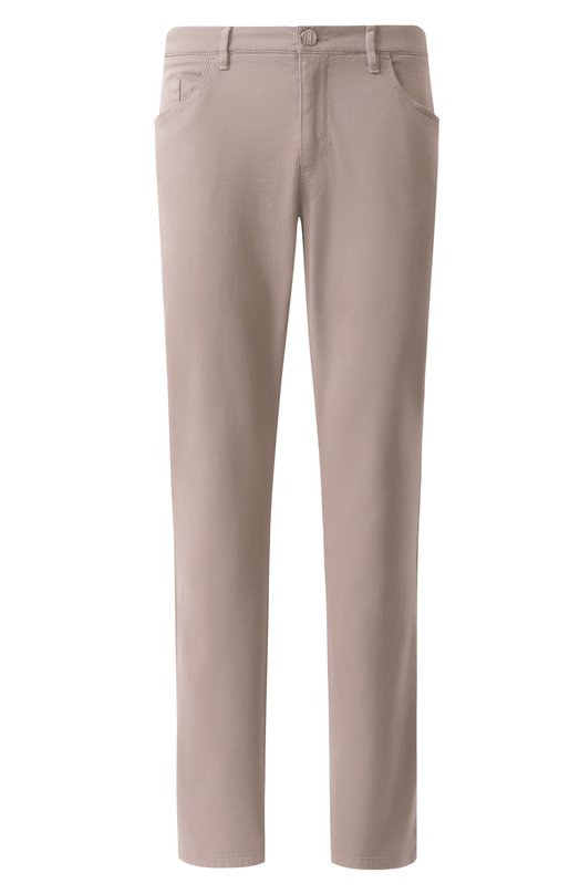 Хлопковые брюки Zilli KZMN01M0320VPLA00 Бежевый KZMN01M0320VPLA00