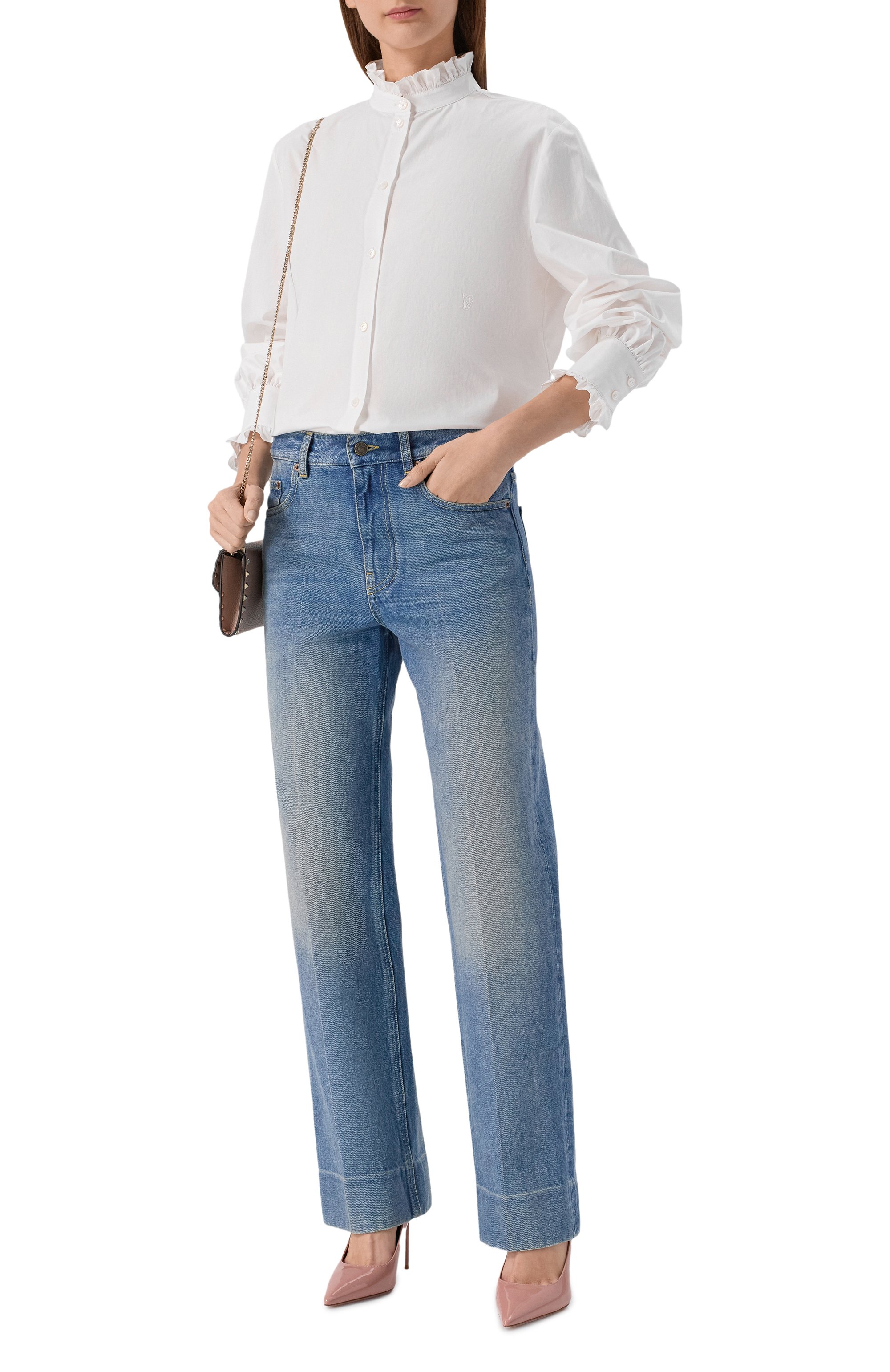 Хлопковая рубашка VALENTINO, арт. 7B3AB7R5/5A6, фото 2