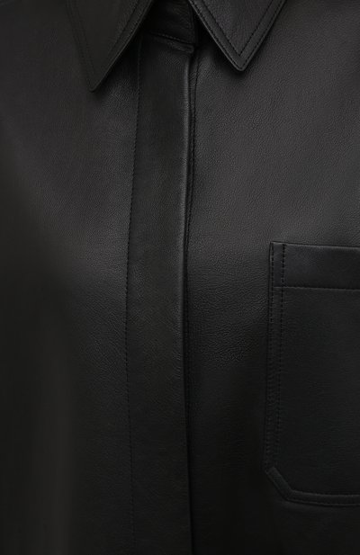 Кожаная рубашка ACNE STUDIOS, арт. A70091, фото 5