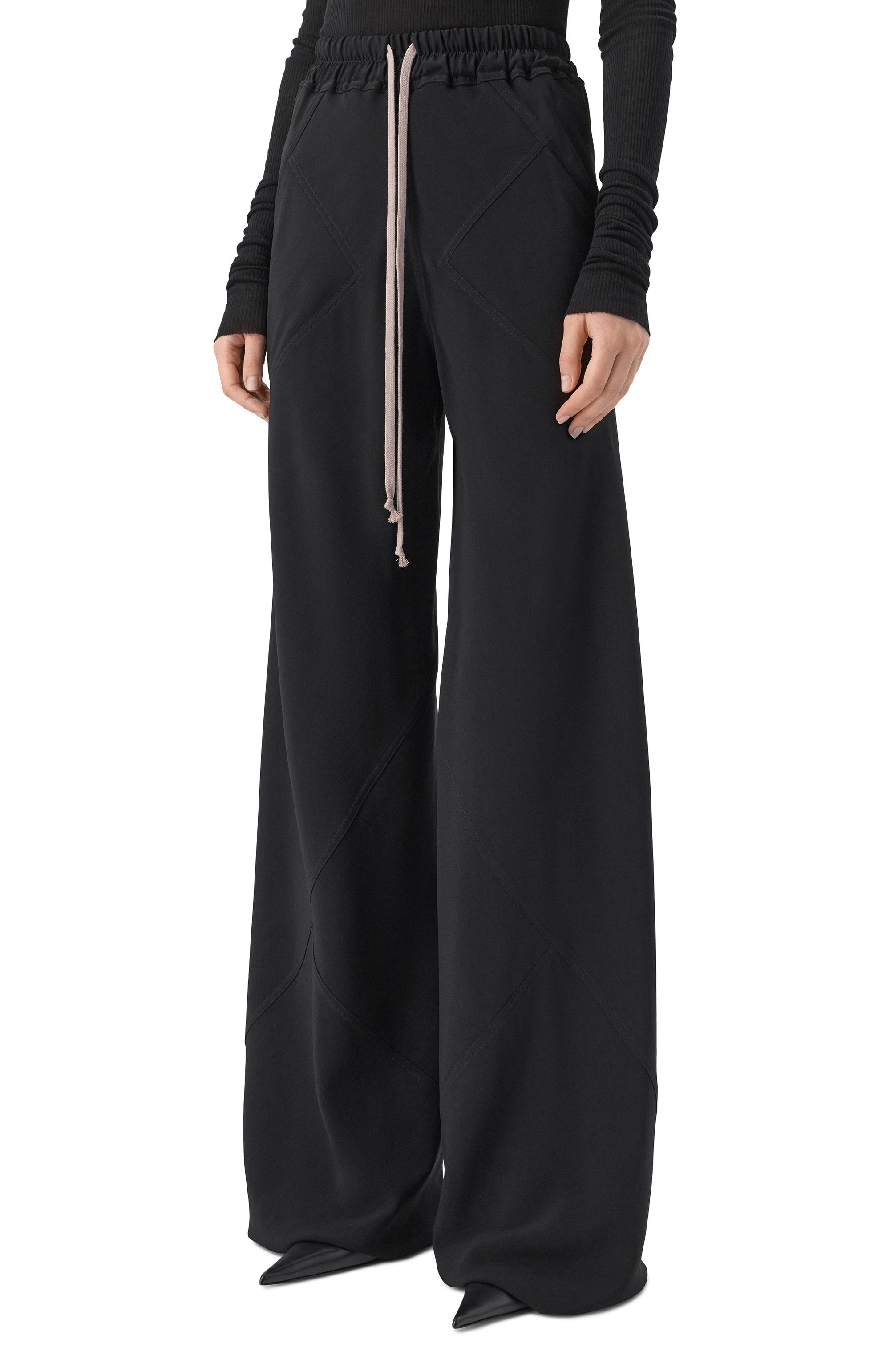 Брюки RICK OWENS черного цвета по цене 98450 руб., арт. RP02F5304/HY, фото 3 Брюки RICK OWENS, арт. RP02F5304/HY, фото 3