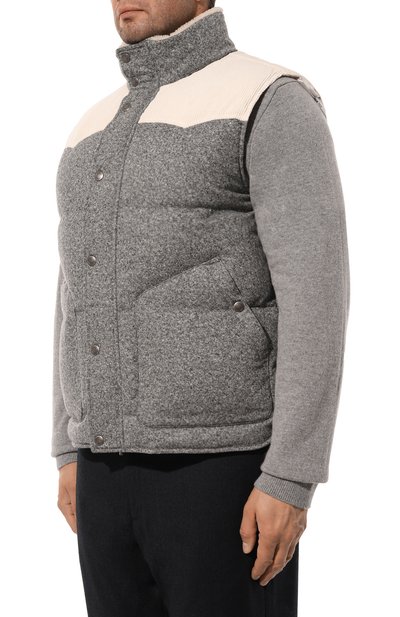 Пуховый жилет BRUNELLO CUCINELLI, арт. MQ4651942, фото 3