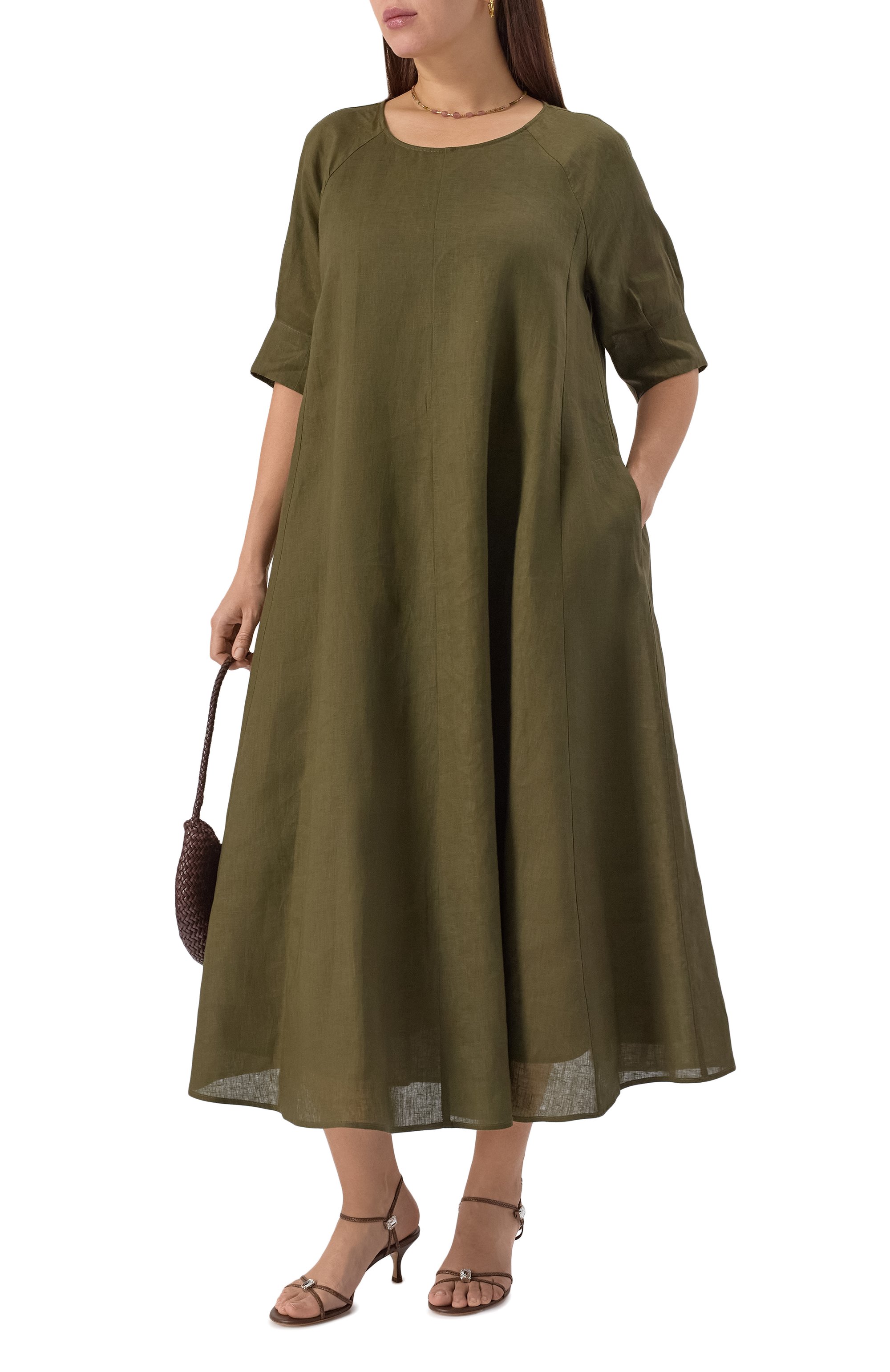 Льняное платье MARINA RINALDI, арт. KIENS, фото 2