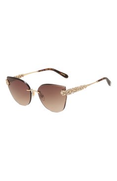 Женские солнцезащитные очки CHOPARD коричневого цвета, арт. L05S 300K | Фото 1 (Нос: Не проставлено; Региональные ограничения белый список (Axapta Mercury): Не проставлено; Тип очков: С/з; Материал: Металл; Оптика Гендер: оптика-женское; Очки форма: Cat-eye)