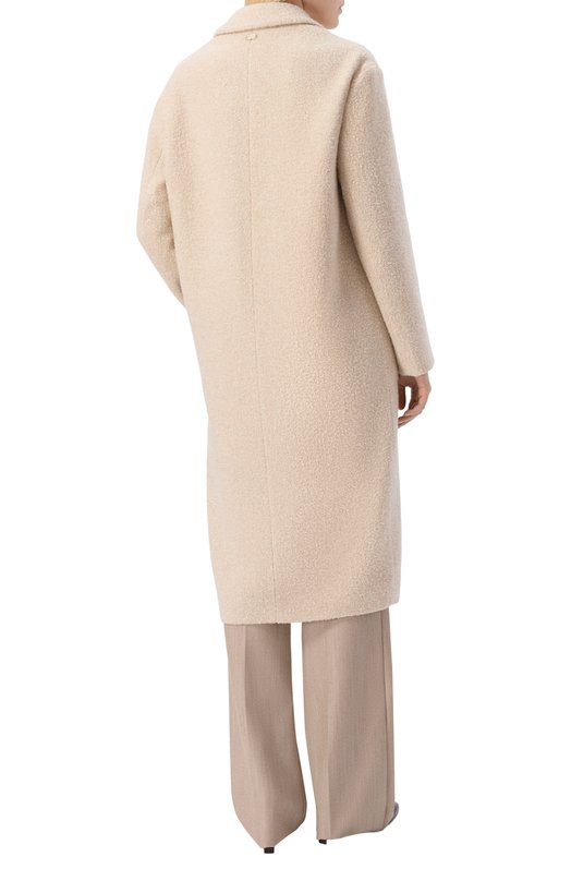 Пальто из кашемира и шелка Agnona TL0804E/U7055E Кремовый  TL0804E/U7055E Фото 4