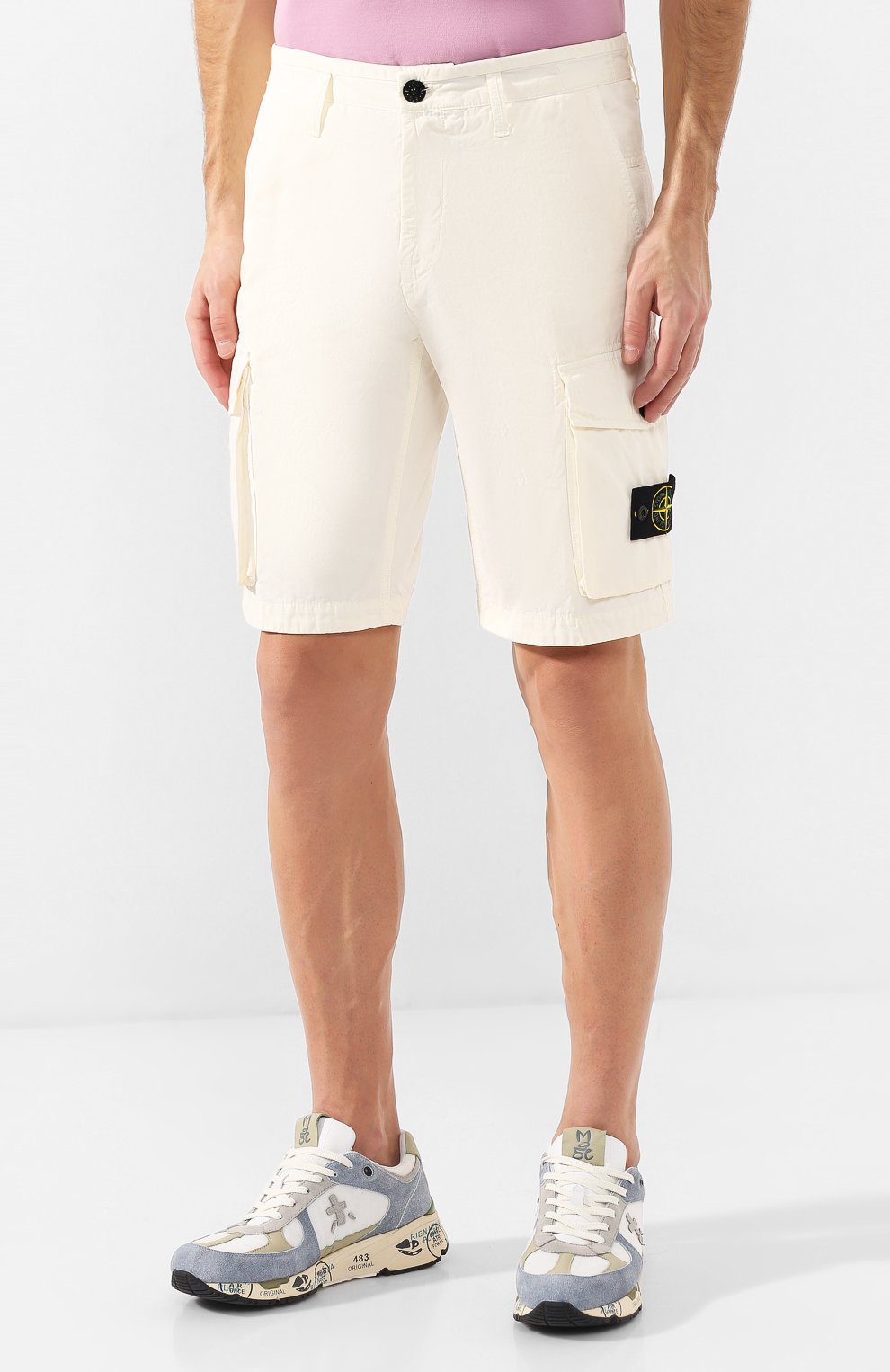 Хлопковые шорты STONE ISLAND, арт. 7215L07WA, фото 3