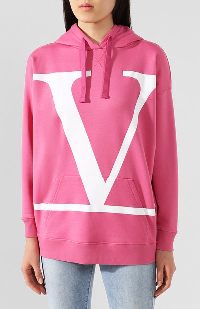 Хлопковое худи VALENTINO, арт. TB0MF05W5HM, фото 3