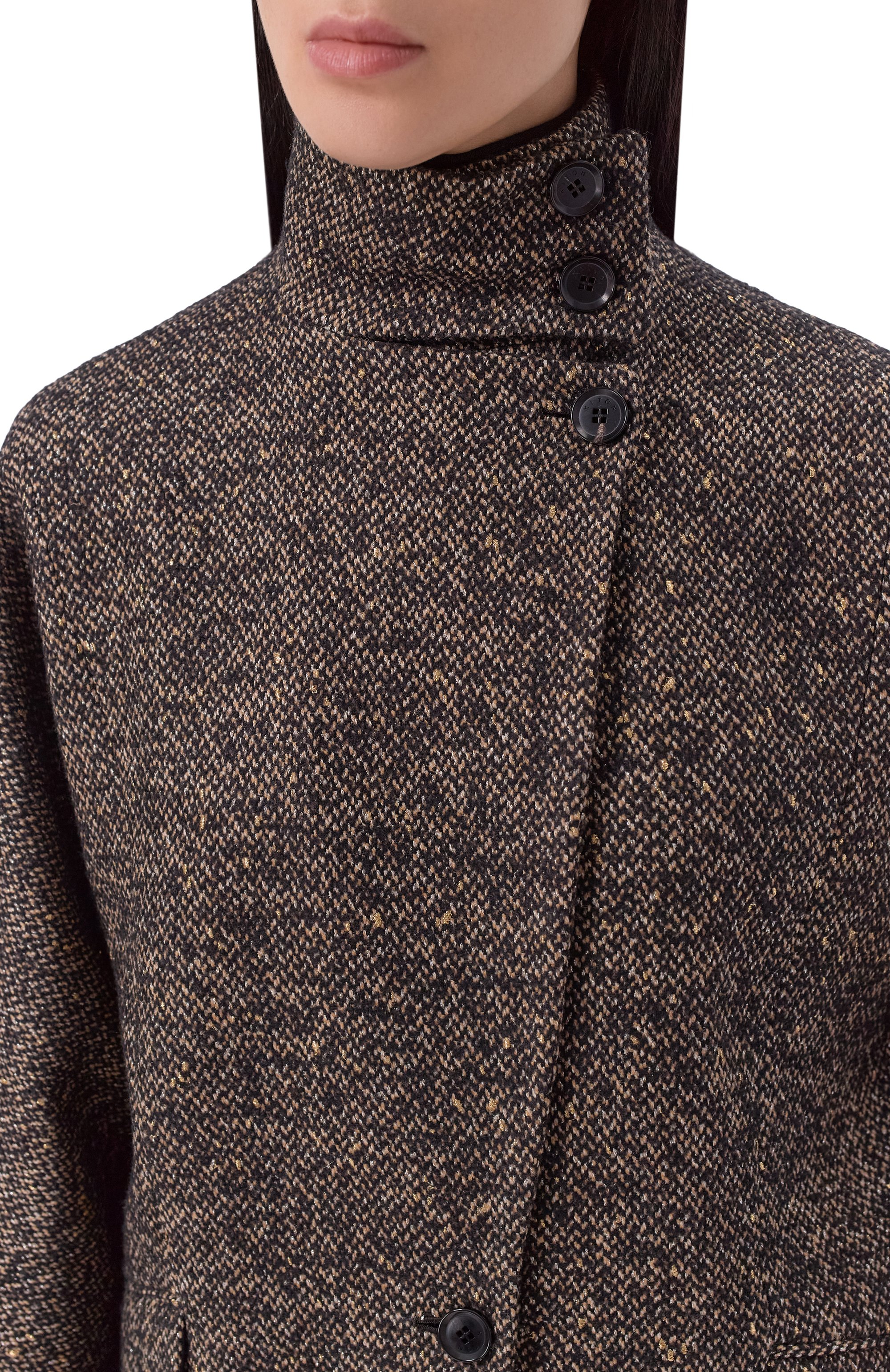 Полупальто из шерсти и вискозы KITON, арт. D62507K0513I, фото 5
