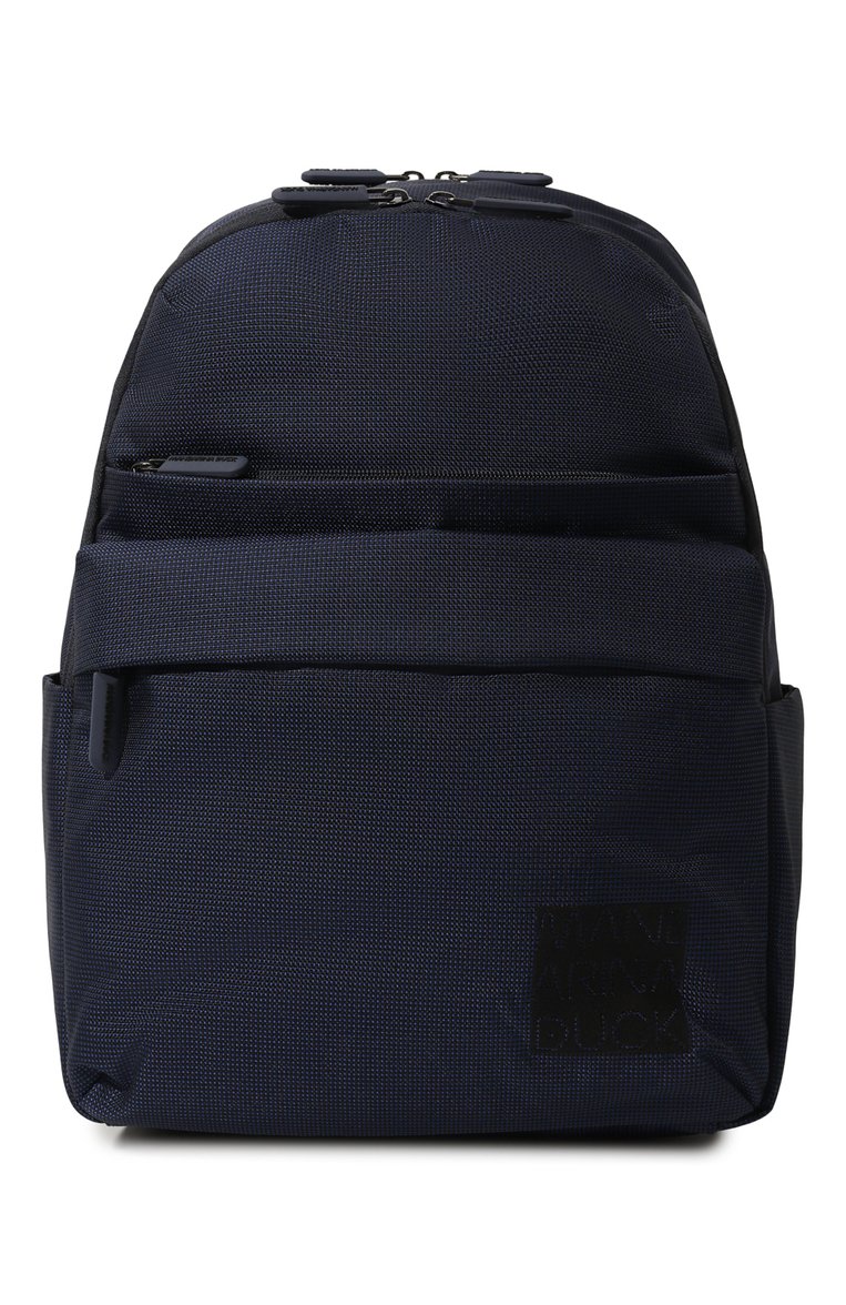 Мужской рюкзак district MANDARINA DUCK темно-синего цвета, арт. KPT01-08Q | Фото 1 (Материал: Текстиль; Размер: large; Ремень/цепочка: На ремешке; Стили: Кэжуэл)