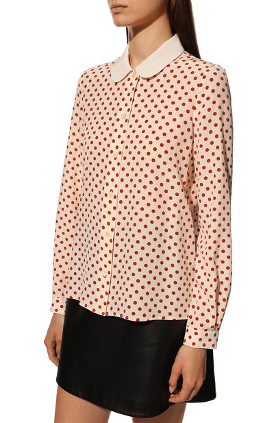 Шелковая блузка MIU MIU, арт. MK1622-10MB-F059I, фото 3