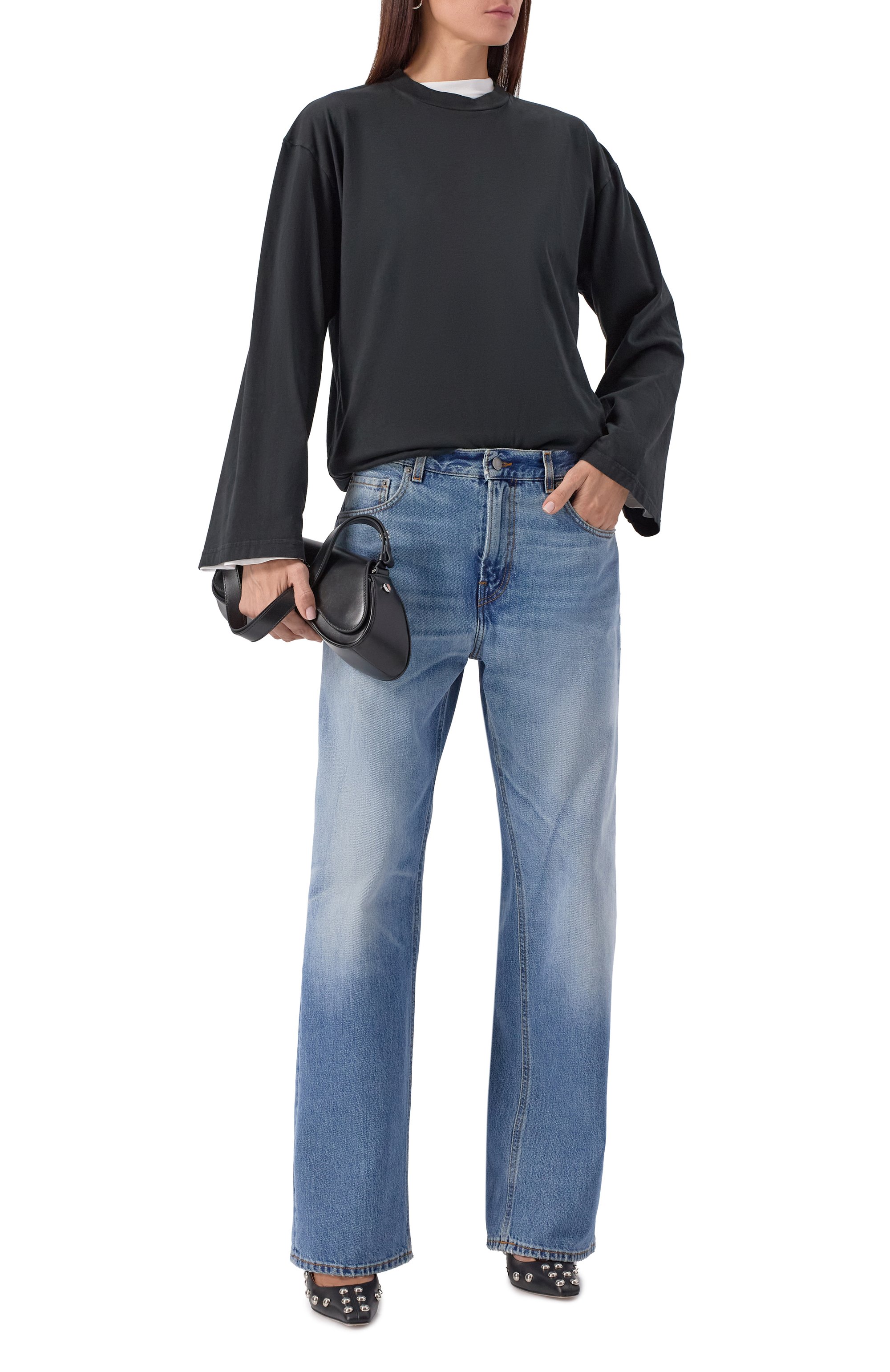 Хлопковый лонгслив HAIKURE, арт. HEW54010TJ048PX, фото 2