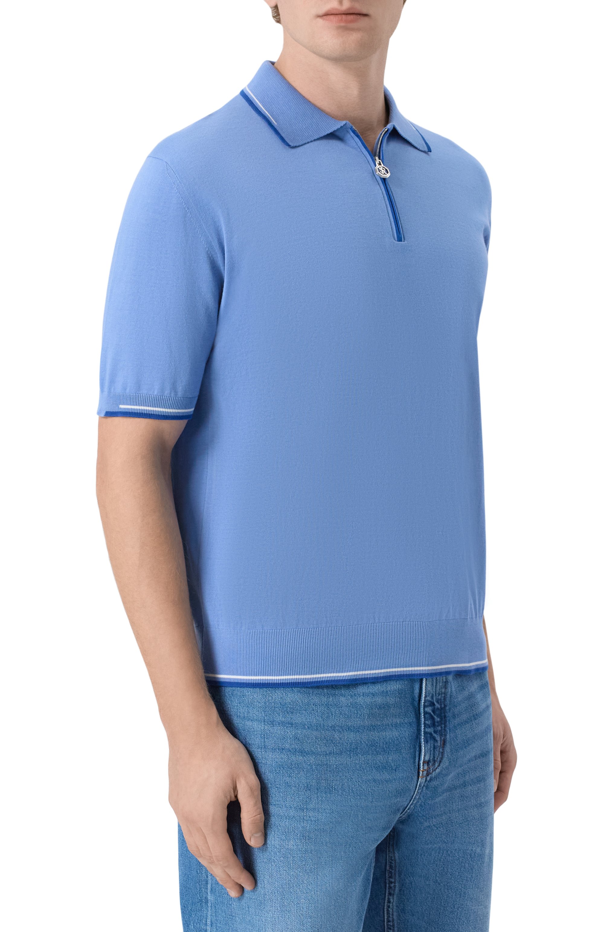 Хлопковое поло STEFANO RICCI, арт. K313051P31/F26146, фото 3