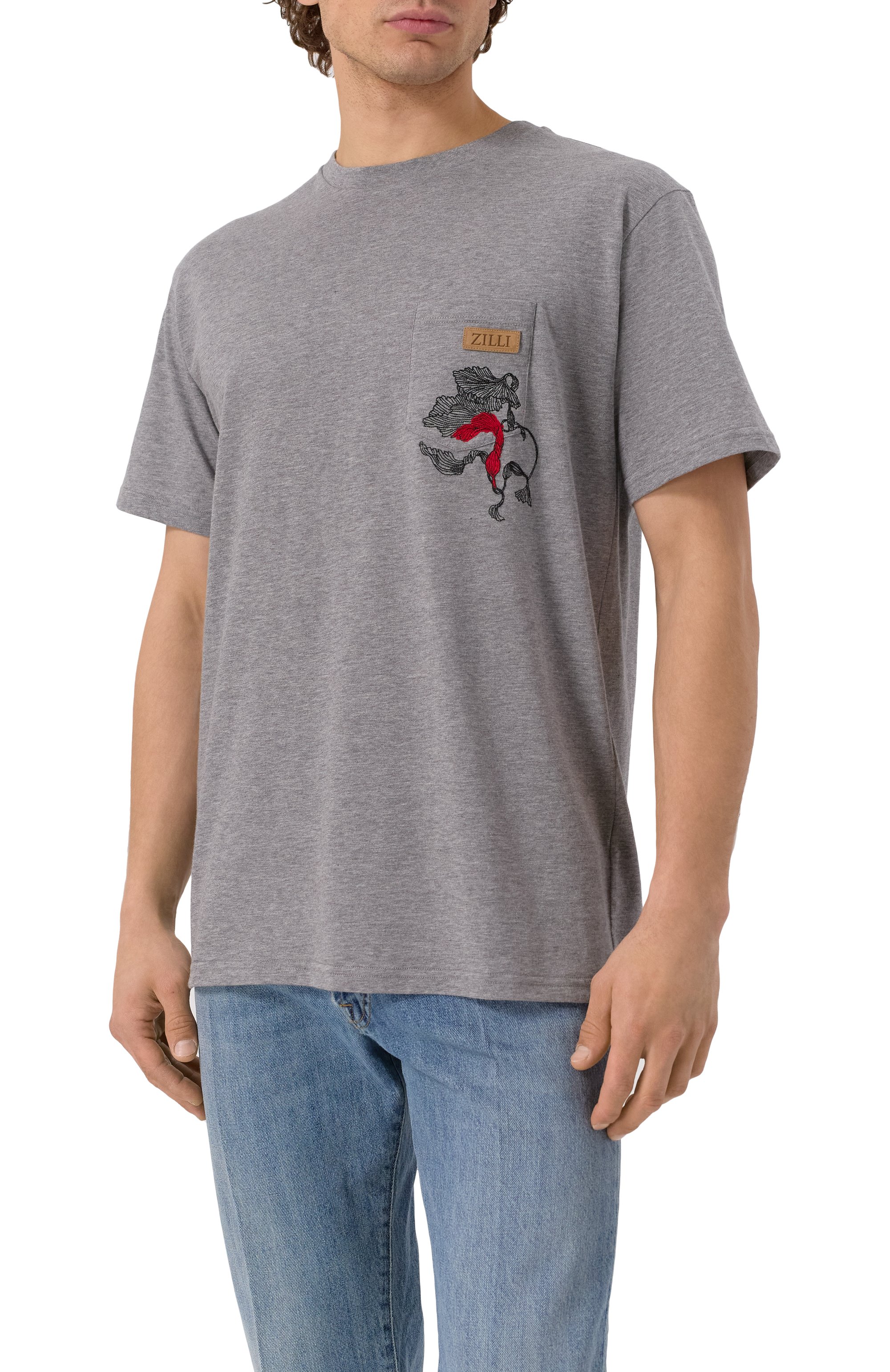 Футболка из хлопка и шелка ZILLI, арт. TSR02LM0107VFWE00, фото 3