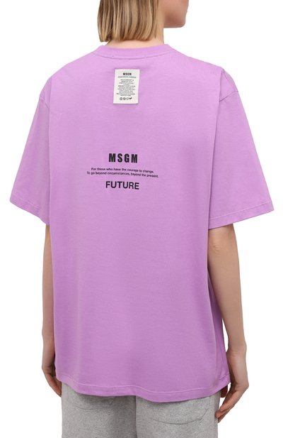 Хлопковая футболка MSGM, арт. 3041MDM190 217117, фото 4