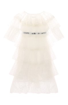 Детское платье DESIGNERS CAT кремового цвета, арт. 100000K01001588 F0RELIA DRESS | Фото 2 (Материал подклада: Хлопок; Материал сплава: Проставлено; Драгоценные камни: Проставлено; Материал внешний: Синтетический материал; Рукава: Длинные; Девочки Кросс-КТ: Платье-одежда; Случай: Вечерний; Ростовка одежда: 16 лет | 164 см, 10 - 11 лет | 140 - 146см, 12 лет | 152 см)