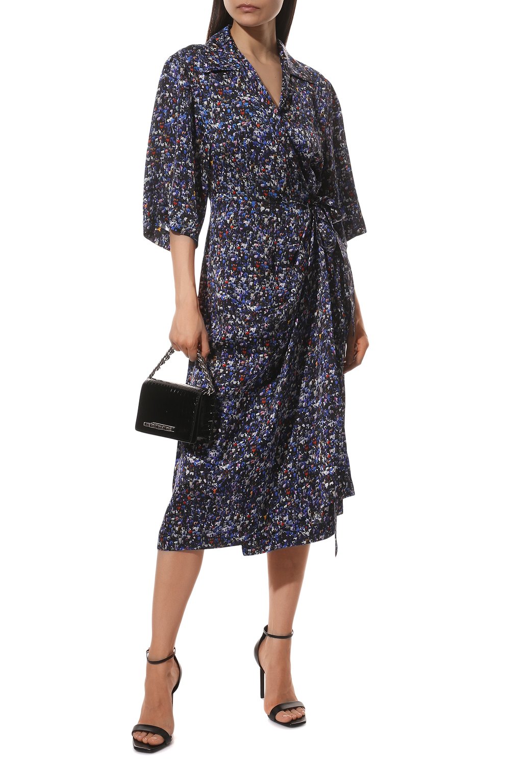 Платье из вискозы и шелка DRIES VAN NOTEN, арт. 221-011004-4338, фото 2