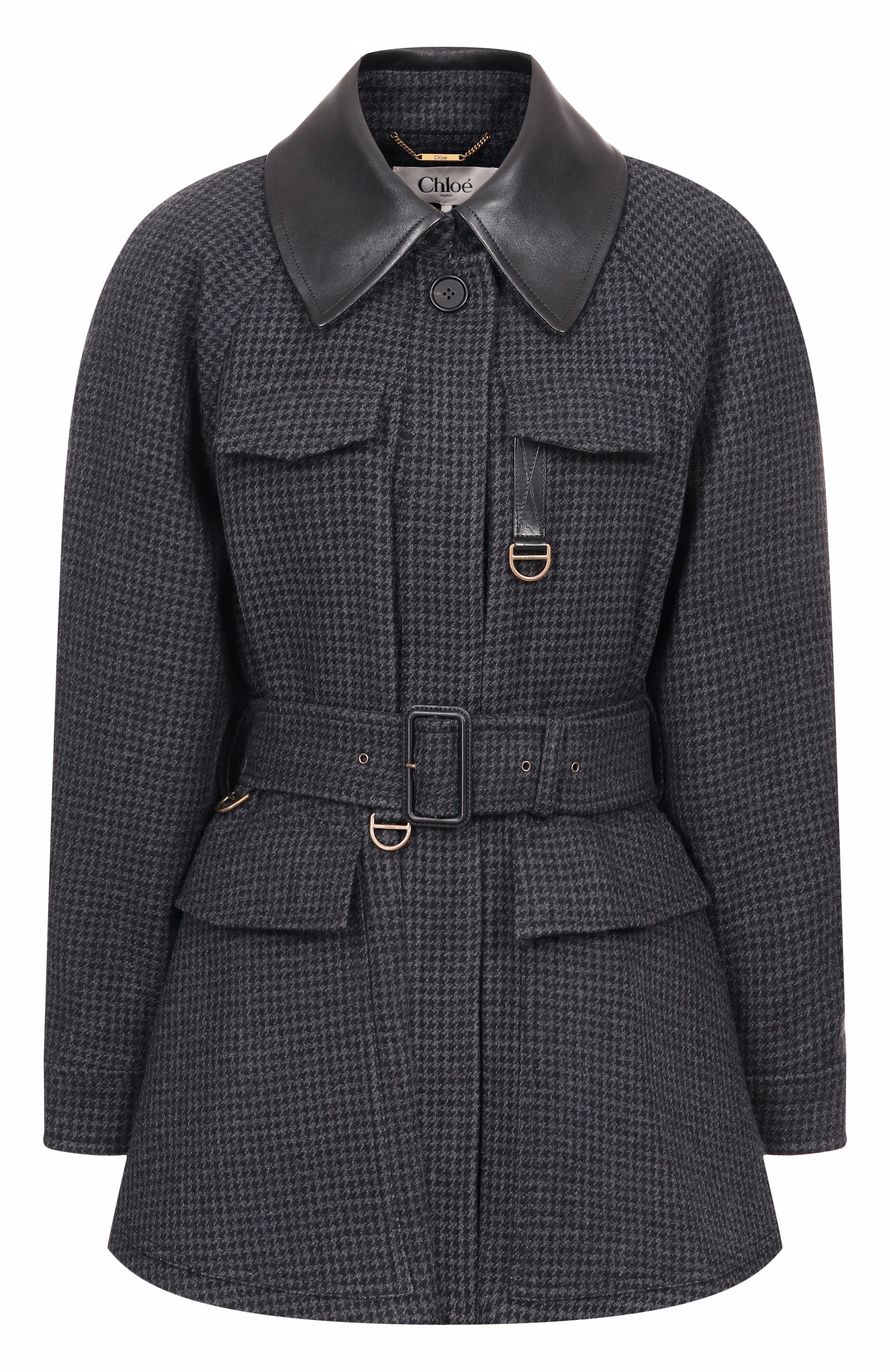 Шерстяное полупальто CHLOÉ, арт. CH25WVE17174, фото 1