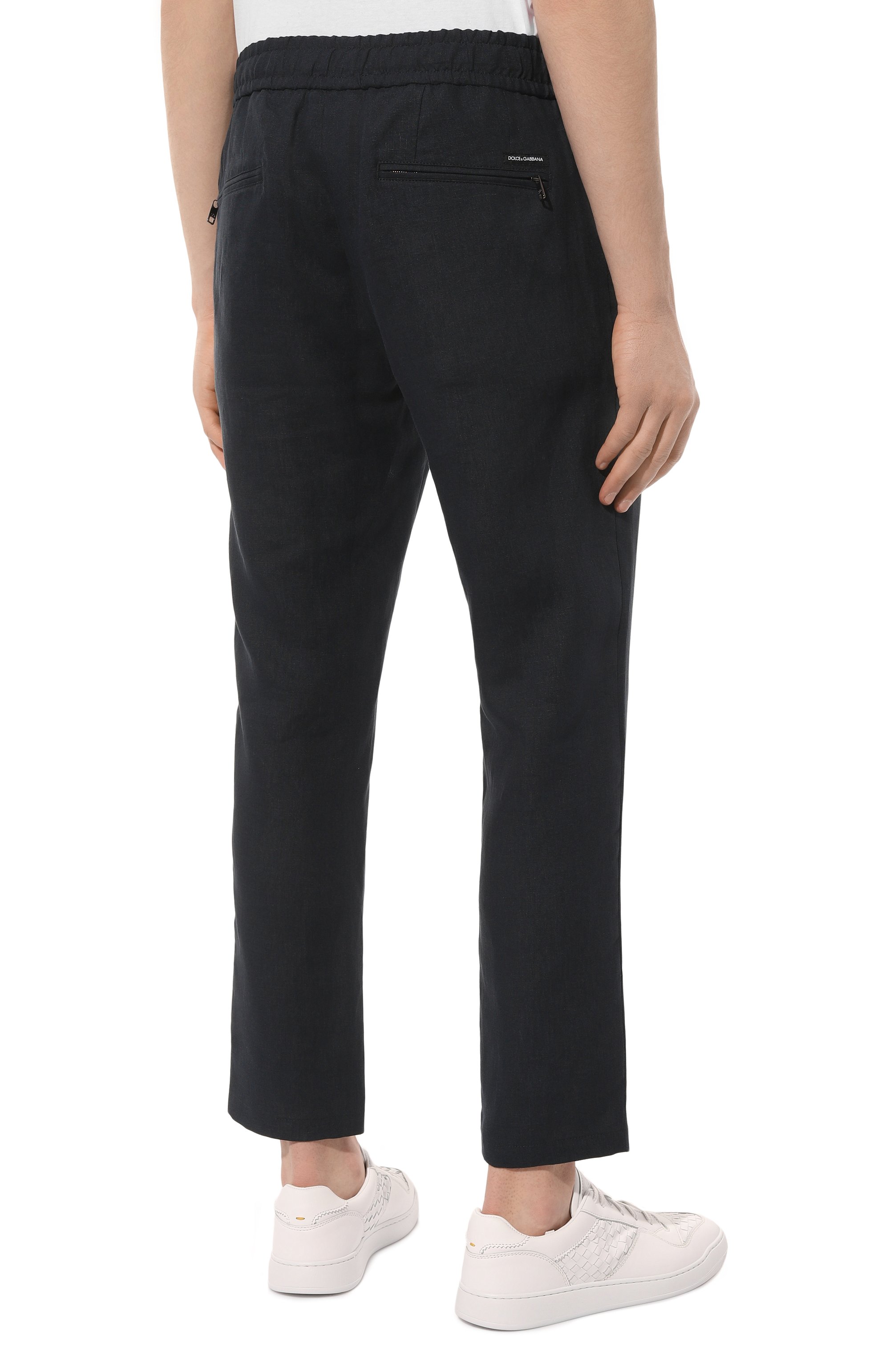 Льняные брюки DOLCE & GABBANA, арт. GVZAET/GG862, фото 4