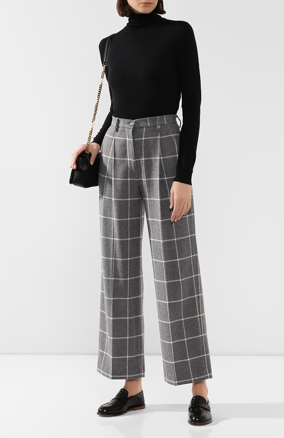 Брюки в клетку FORTE DEI MARMI COUTURE, арт. FFW19-1006, фото 2